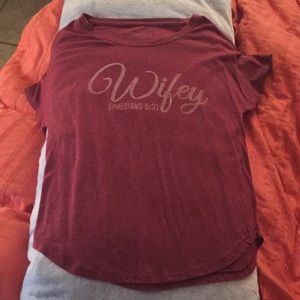 Red wifey t-shirt
